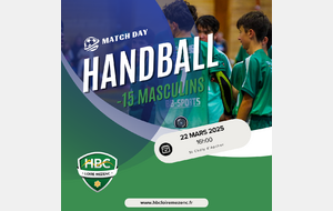 Match Championnat -15 Masculins