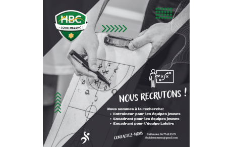 [ Recrutement Coachs, Encadrants pour la saison 2025-2026 ]