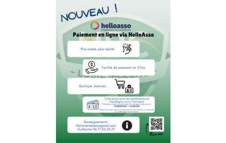 [ Paiement en ligne avec HelloAsso ]